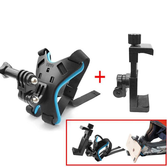 Motorcycle Helmet Mount for Action Camera and Phone
