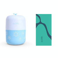 Double-sided Fleece Bath Towel - Quick-drying Small Blue