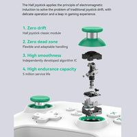 Wireless Bluetooth Game Controller For Switch Ios Android Pc Ps3 Ps4 - Black - White+Bracket