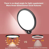 Full-screen Selfie Ring Light Tripod Set for Live Stream - 210cm Height - 210Cm Bracket With Remote Control