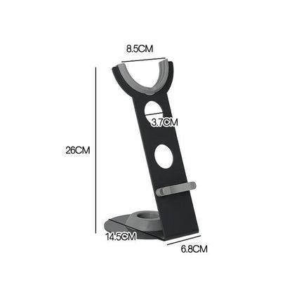 Universal Hair Dryer Stand No Drilling Silver