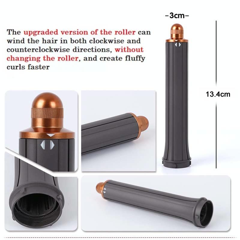 Long Barrel Curling Iron for Dyson Hair Dryer - 13.4cm Upgraded - 40mm Red