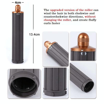 Long Barrel Curling Iron for Dyson Hair Dryer - 13.4cm Upgraded - 40mm Red