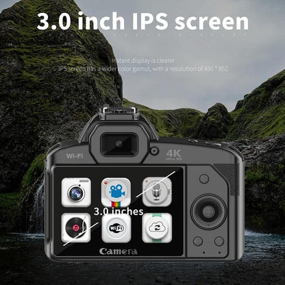 Dual-Camera Night Vision 64 Million Pixel High-Definition Wifi Digital Camera Standard & Fill Light - Standard+Microphone