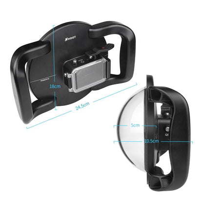 Underwater Dome Port for Dji Action Camera with Handle Trigger