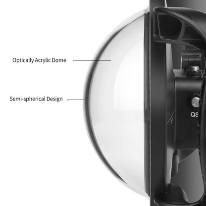 Underwater Dome Port for Dji Action Camera with Handle Trigger