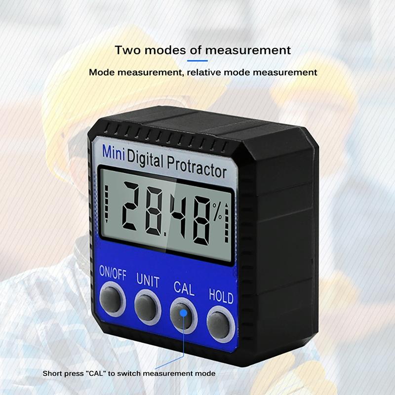 Digital Display Inclinometer With Strong Magnetic Adsorption And Multi-Angle Flip