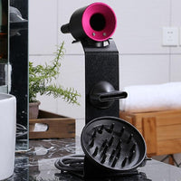 Universal Hair Dryer Stand No Drilling Black