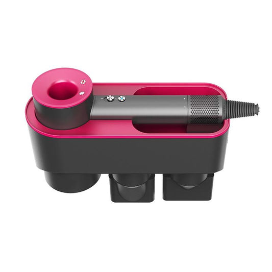 Wall Mounted Hair Dryer Bracket Storage Rack Black Nickel - Ordinary Purple Red