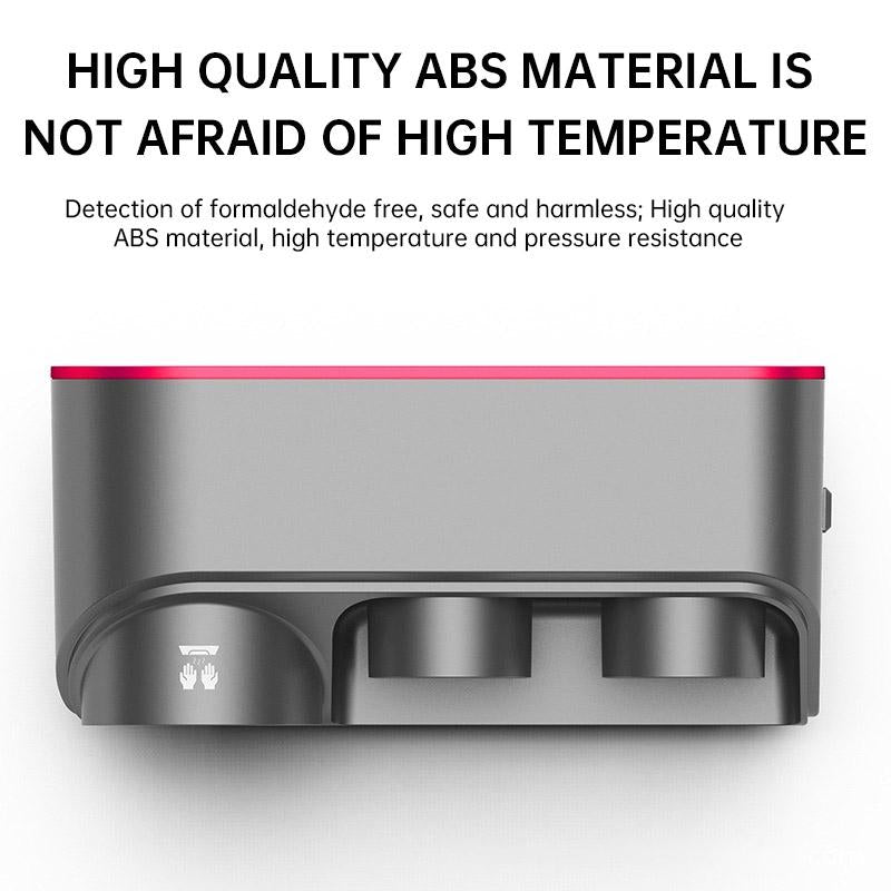 Wall Mounted Hair Dryer Bracket Storage Rack Black Nickel - Ordinary Purple Red