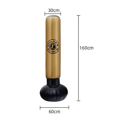 Vertical Inflatable Punching Bag Tumbler - Pvc Adult / Child 1.6M Height