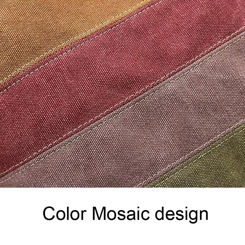 Multi Layer Canvas Crossbody Bag For Women Simple Design