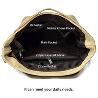 Multi Layer Canvas Crossbody Bag For Women Simple Design