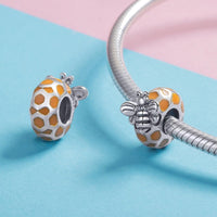 925 Sterling Silver Bee Charm For Diy Bracelets & Necklaces