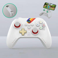 Wireless Bluetooth Game Controller For Switch Ios Android Pc Ps3 Ps4 - Black - Star White+Bracket