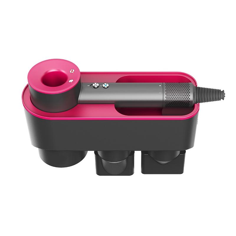 Wall Mounted Hair Dryer Bracket Storage Rack Black Nickel - Ordinary Red