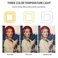 28cm Dimmable Led Square Light with Tripod for Mobile Phone Live Streaming