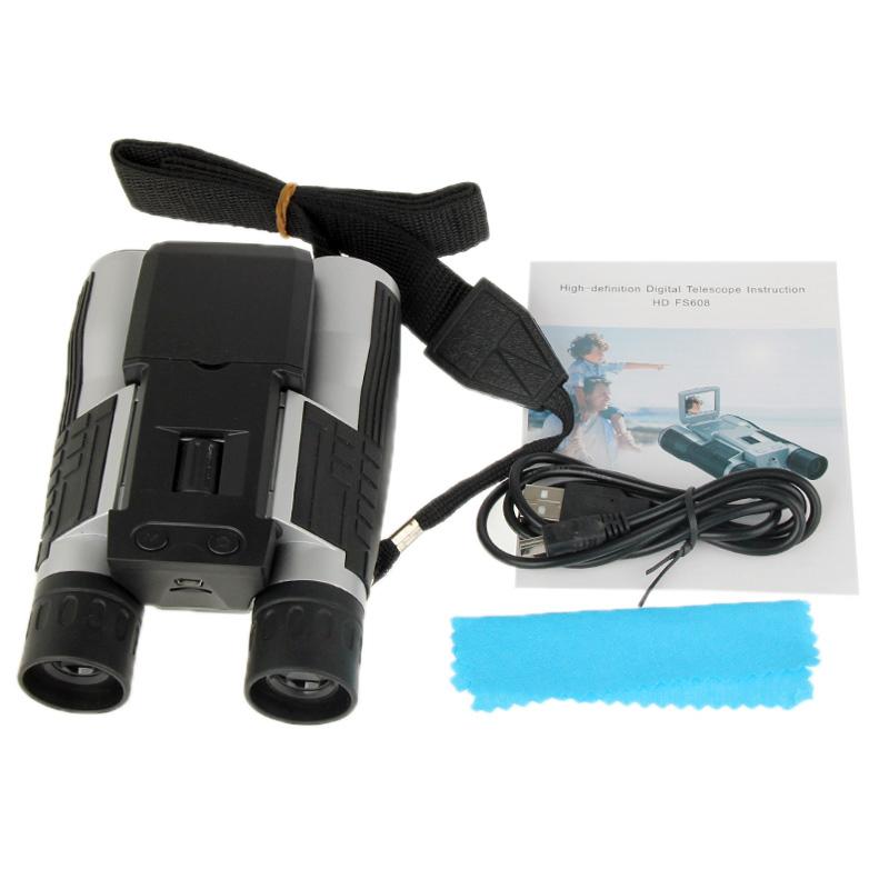 5Mp 12X32 Zoom Telescope Binocular Digital Camera With 2.0 Tft Lcd Screen - Black