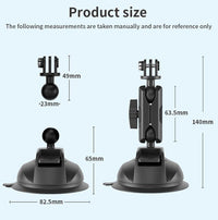 Adjustable 360 Degree Suction Cup for Car Action Cameras