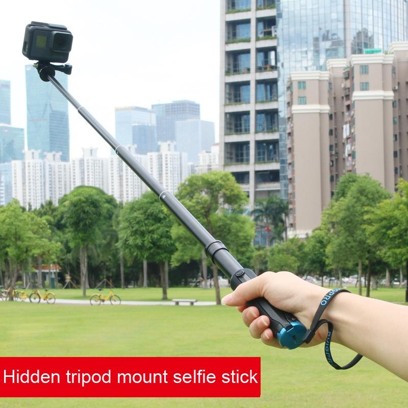 Foldable Tripod Selfie Stick for Action Cameras - 23.5-81cm Length