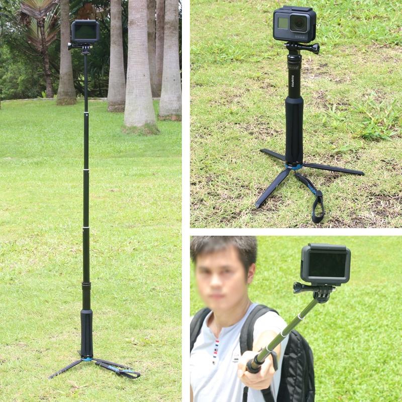 Foldable Tripod Selfie Stick For Action Cameras - 23.5-81Cm Length