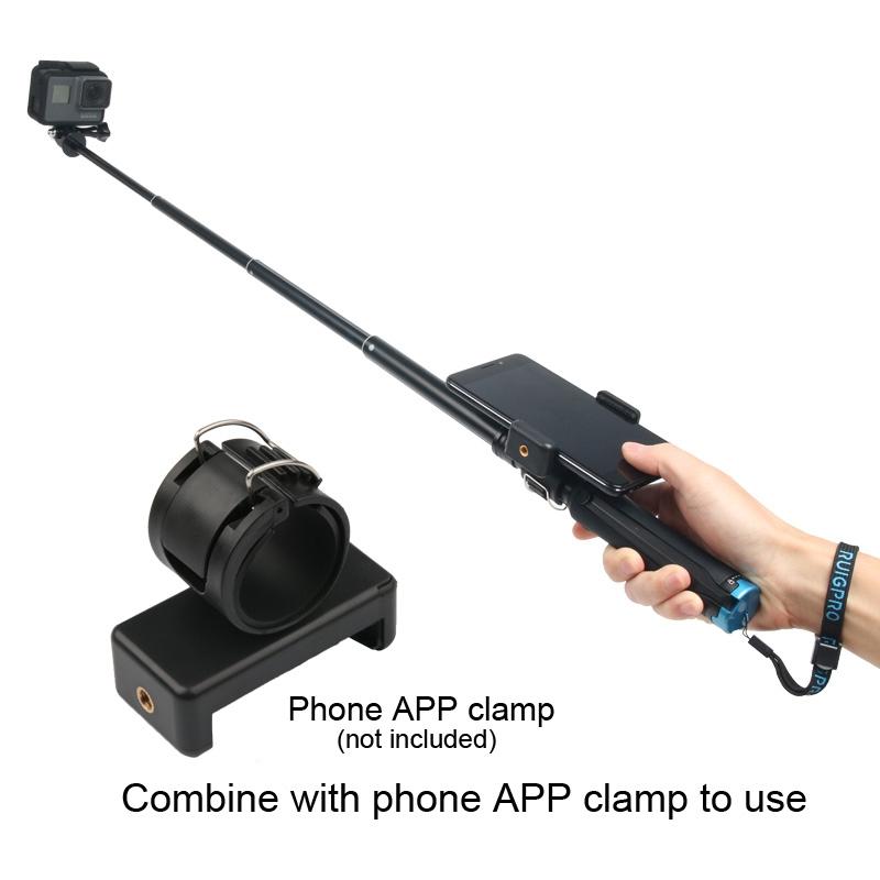 Foldable Tripod Selfie Stick For Action Cameras - 23.5-81Cm Length