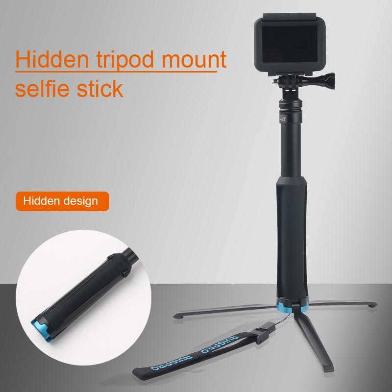 Foldable Tripod Selfie Stick For Action Cameras - 23.5-81Cm Length