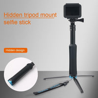 Foldable Tripod Selfie Stick for Action Cameras - 23.5-81cm Length