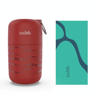 Large Double-sided Fleece Bath Towel - Quick-drying Red