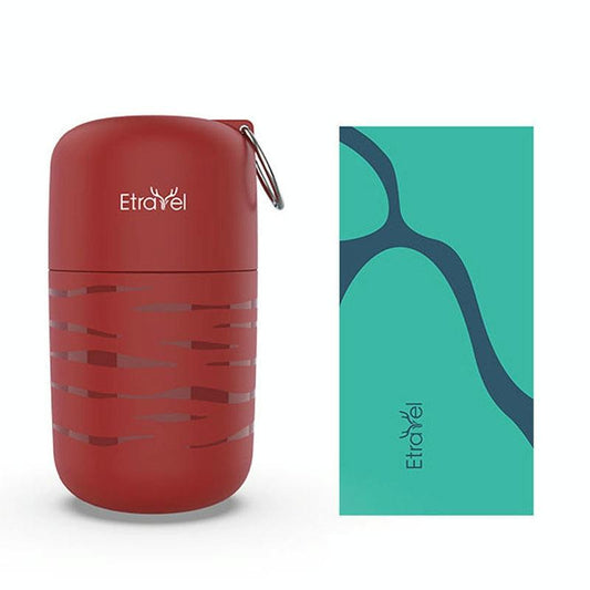 Large Double-sided Fleece Bath Towel - Quick-drying Red