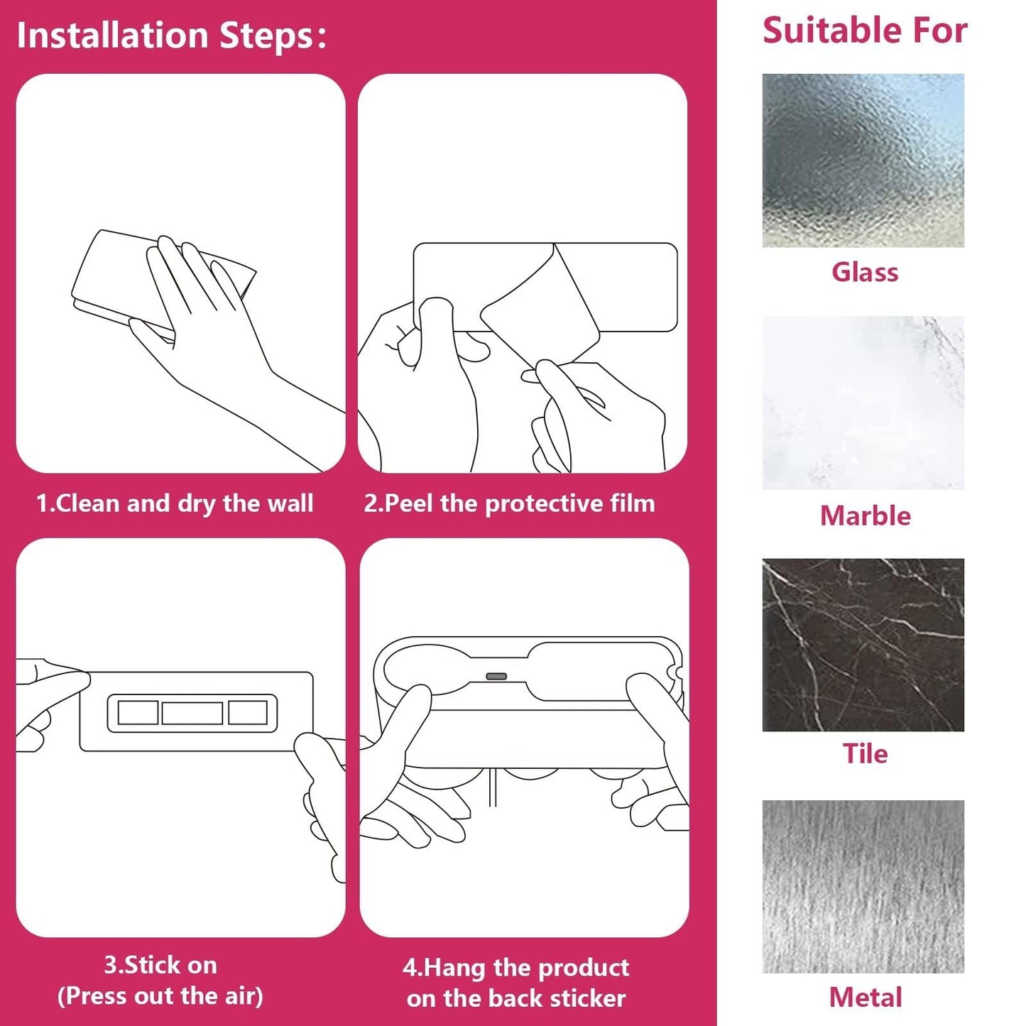 Wall Mounted Hair Dryer Bracket Storage Rack Black Nickel - Ordinary Elegant Bronze