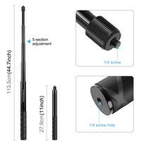 Handlebar Mount Camera Bracket with Monopod Stand for Bikes