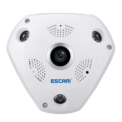 360 Degree Fisheye Lens Wifi Ip Camera With Motion Detection & Night Vision - Shark 960P