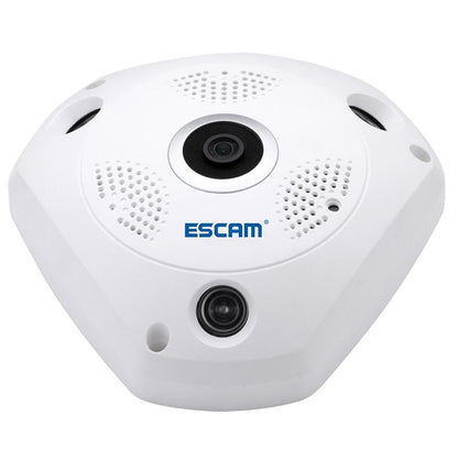 360 Degree Fisheye Lens Wifi Ip Camera With Motion Detection & Night Vision - Shark 960P