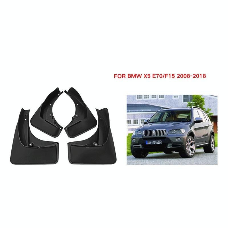For Bmw X5 E70 F15 Normal Edition 2008-2018 4Pcs / Set Car Auto Soft Plastic Splash Flaps Fender Guard With Pedal