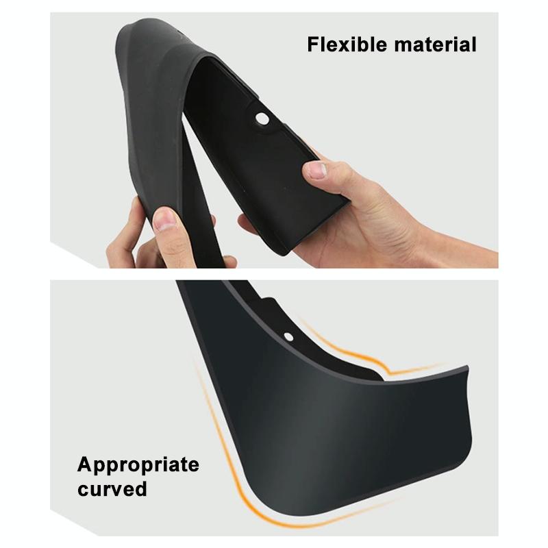 For Bmw X5 E70 F15 Normal Edition 2008-2018 4Pcs / Set Car Auto Soft Plastic Splash Flaps Fender Guard With Pedal