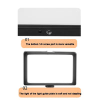 Adjustable 8-inch Flat-panel Live Fill Light with Overhead Bracket