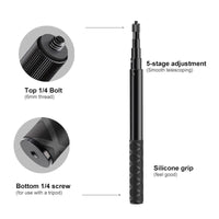 Adjustable Dual-head Handlebar Mount for Motorcycle Selfie Stick