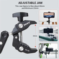 Aluminum Handlebar Magic Arm Rod Mount with Crab Clamp