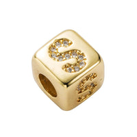 Brass Micro Inlaid Couple Red String Diy Bracelet Style - S