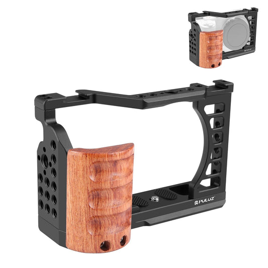 Sony Zv-E1 Camera Cage Stabilizer With Wood Handle