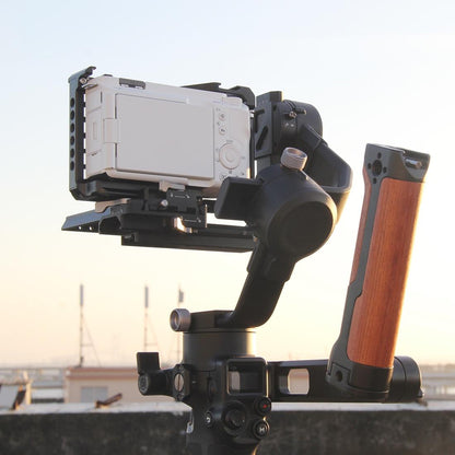 Sony Zv-E1 Camera Cage Stabilizer With Wood Handle