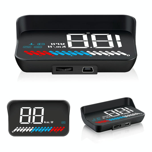 Universal Car Obd2 + Gps Hud 3.5 Inch Display Fuel Consumption