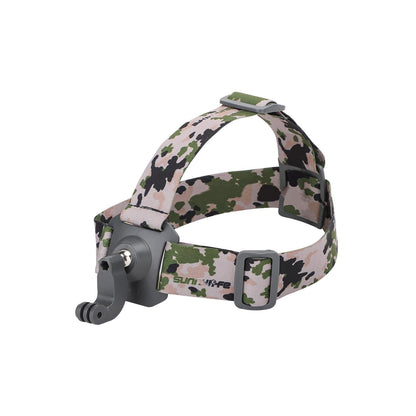 Adjustable 360 Degree Head Strap For Action Cameras - Camouflage