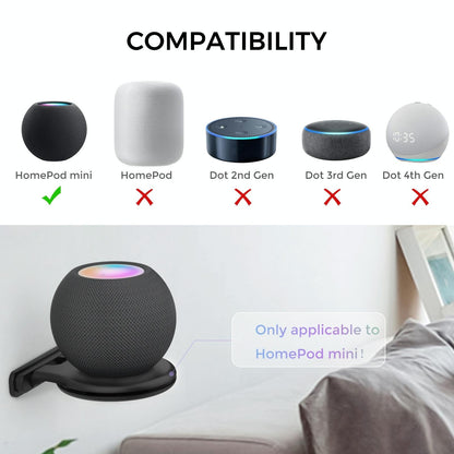 Ahastyle Smart Speaker Stand for Apple Homepod Mini - Black