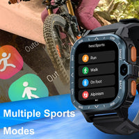 2.02 Inch Android 8.1 Full Network Wifi Card Bluetooth Smart Watch - Navy Blue
