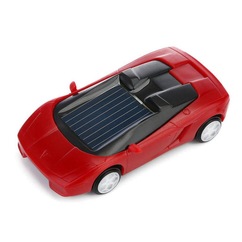 3-piece Solar Mini Car Racer Toy for Kids - Powered by the Sun - Black
