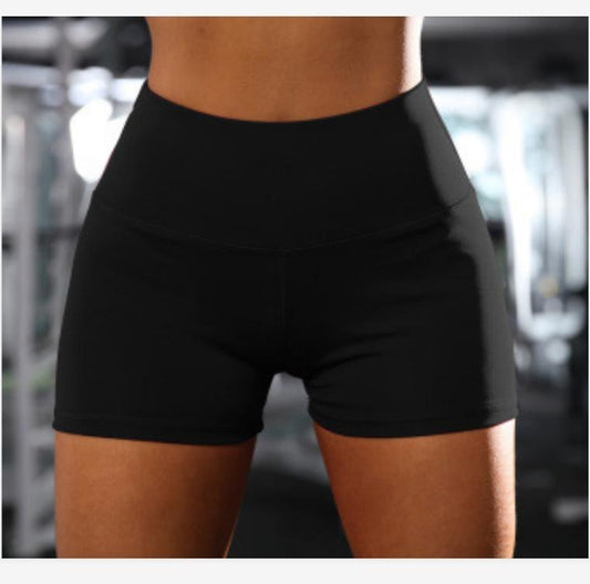 Fitness Yoga Shorts For Women Outdoor Jogging & Hiking Trunks-Small - Black