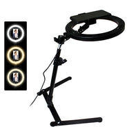 Live Beautifying Led Light Set with Overhead Shooting Bracket and Stand