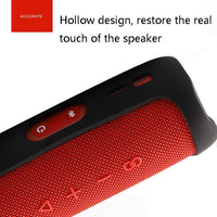 Eco-friendly Silicone Case for Jbl Flip 5 Bluetooth Speaker - Black